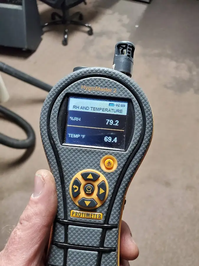Moisture meter humidity assessment for Fire & Smoke Damage Restoration in Brea