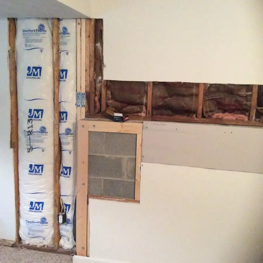 Wall insulation replacement during Contents Cleaning & Restoration in Brea